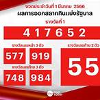 ตรวจรางวัล 1 มีนาคม 2566